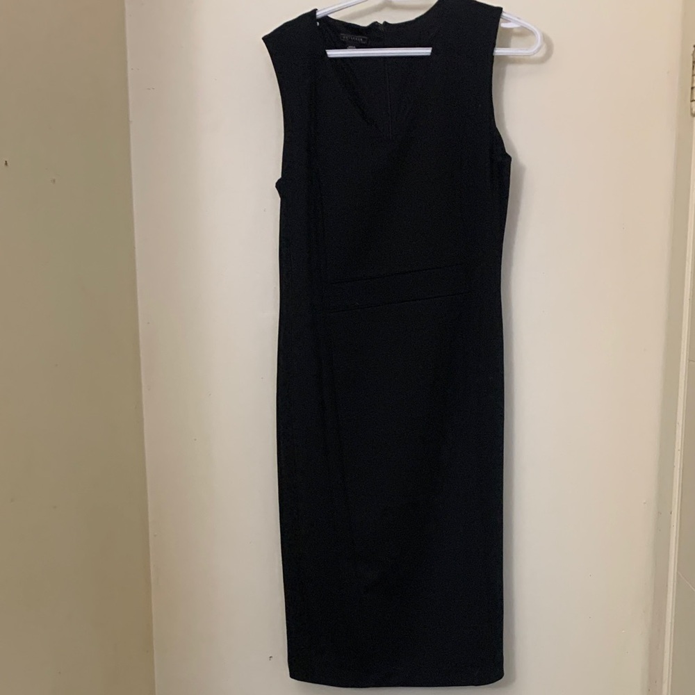 Metaphor Classic Black Midi Dress